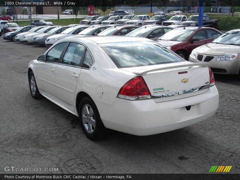 White / Gray 2009 Chevrolet Impala LT