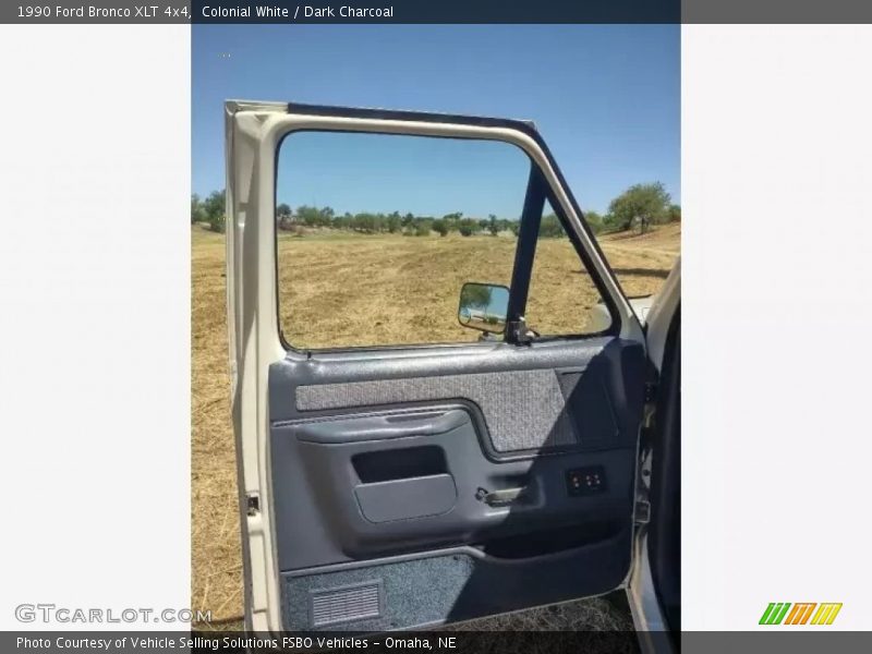 Colonial White / Dark Charcoal 1990 Ford Bronco XLT 4x4