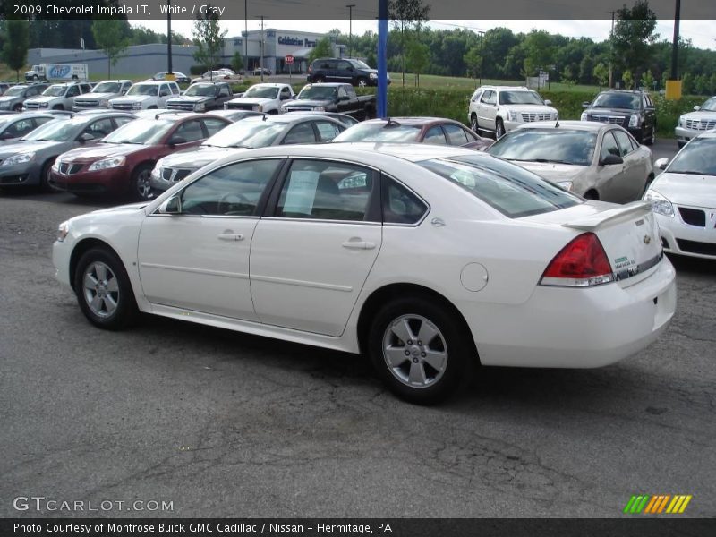 White / Gray 2009 Chevrolet Impala LT
