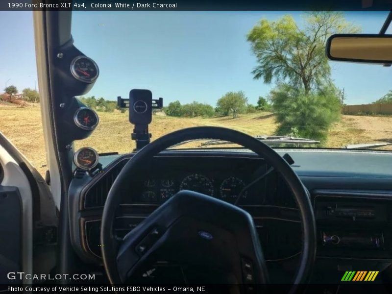 Colonial White / Dark Charcoal 1990 Ford Bronco XLT 4x4