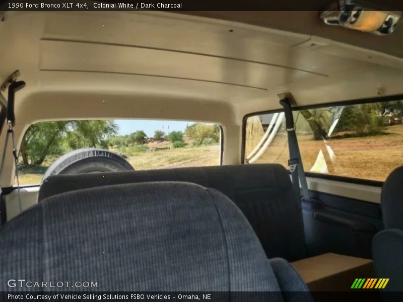 Colonial White / Dark Charcoal 1990 Ford Bronco XLT 4x4