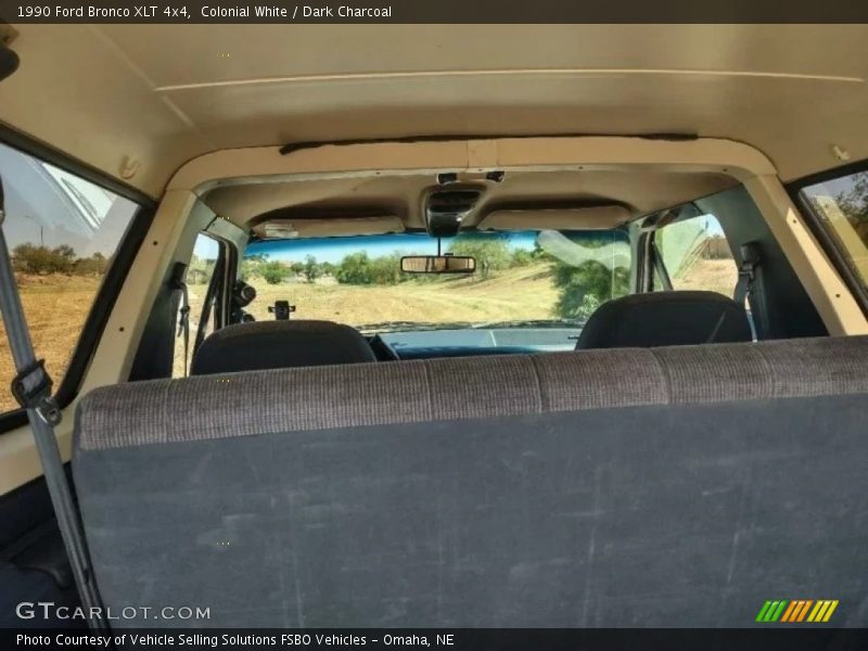 Colonial White / Dark Charcoal 1990 Ford Bronco XLT 4x4