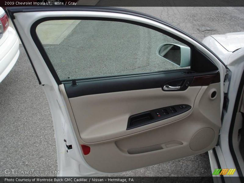 White / Gray 2009 Chevrolet Impala LT