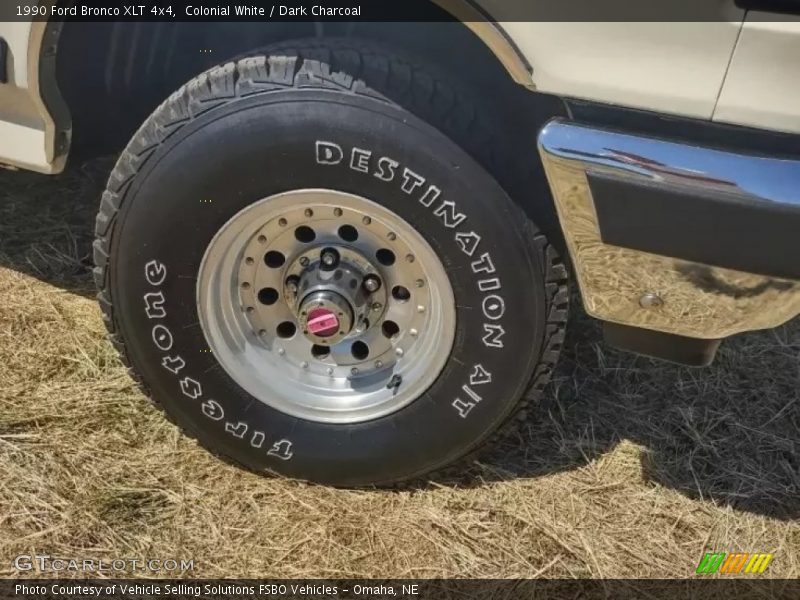 Colonial White / Dark Charcoal 1990 Ford Bronco XLT 4x4