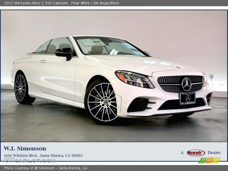 Polar White / Silk Beige/Black 2022 Mercedes-Benz C 300 Cabriolet