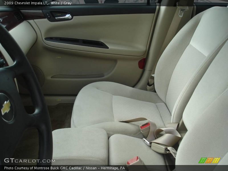 White / Gray 2009 Chevrolet Impala LT