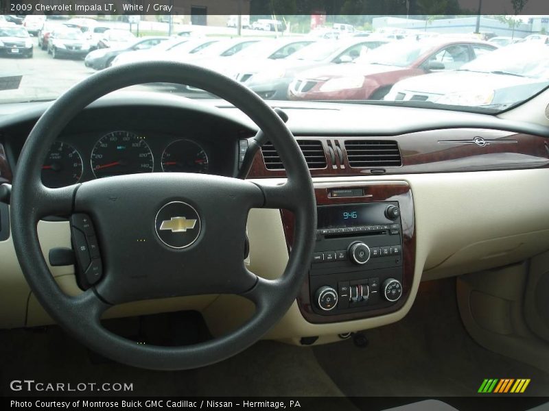 White / Gray 2009 Chevrolet Impala LT