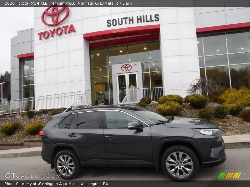 Magnetic Gray Metallic / Black 2020 Toyota RAV4 XLE Premium AWD