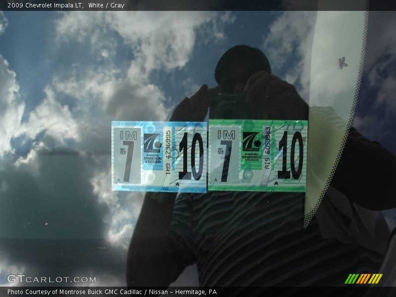 White / Gray 2009 Chevrolet Impala LT
