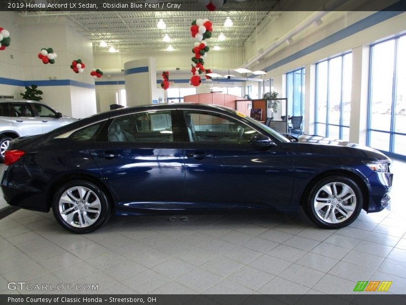 Obsidian Blue Pearl / Gray 2019 Honda Accord LX Sedan