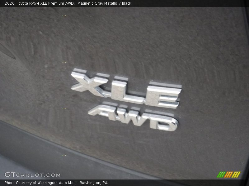Magnetic Gray Metallic / Black 2020 Toyota RAV4 XLE Premium AWD