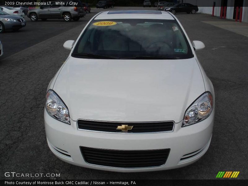 White / Gray 2009 Chevrolet Impala LT