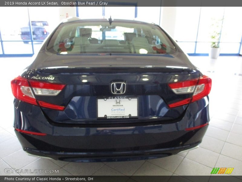 Obsidian Blue Pearl / Gray 2019 Honda Accord LX Sedan