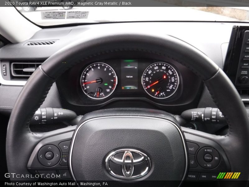 Magnetic Gray Metallic / Black 2020 Toyota RAV4 XLE Premium AWD