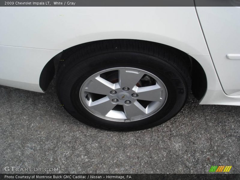 White / Gray 2009 Chevrolet Impala LT