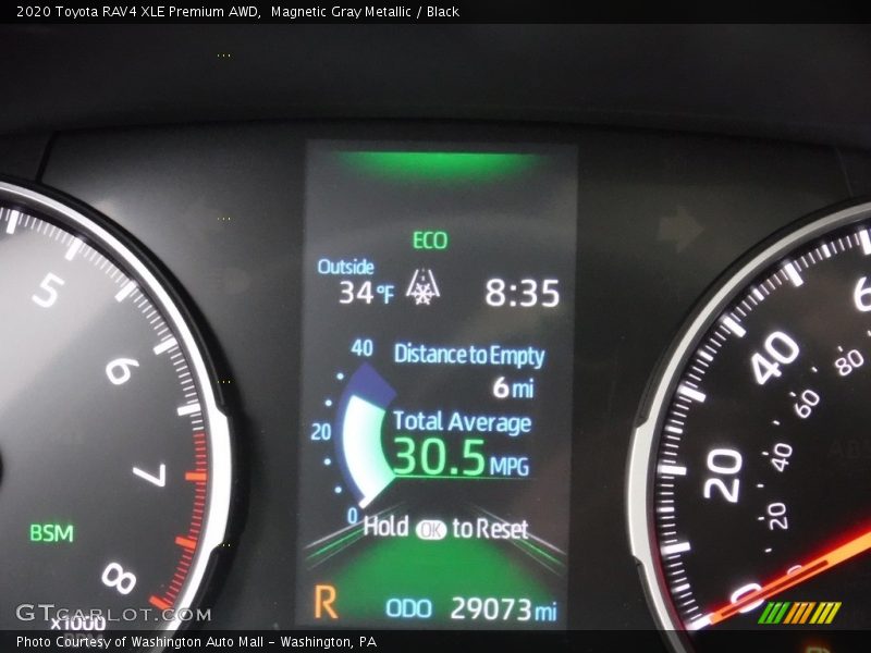 Magnetic Gray Metallic / Black 2020 Toyota RAV4 XLE Premium AWD