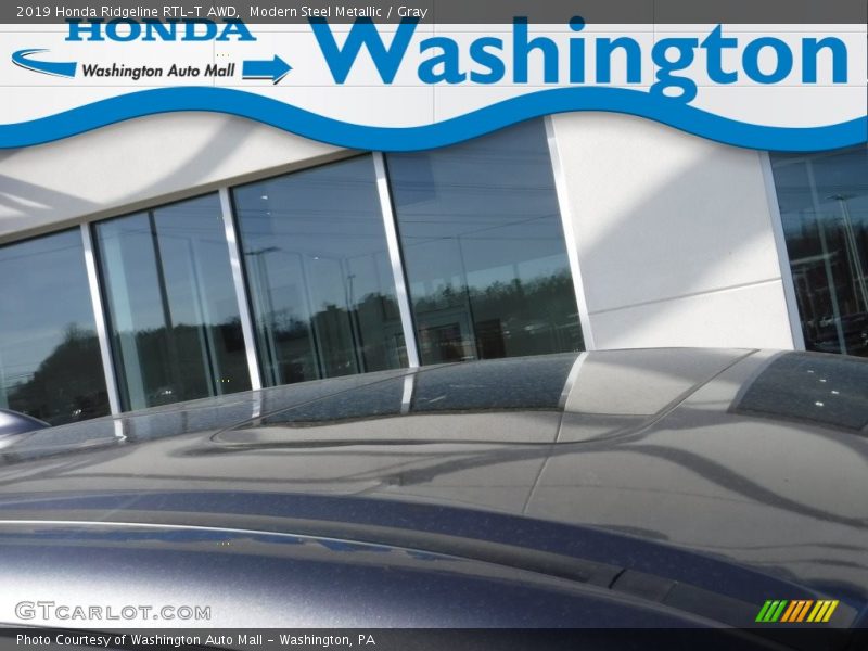 Modern Steel Metallic / Gray 2019 Honda Ridgeline RTL-T AWD