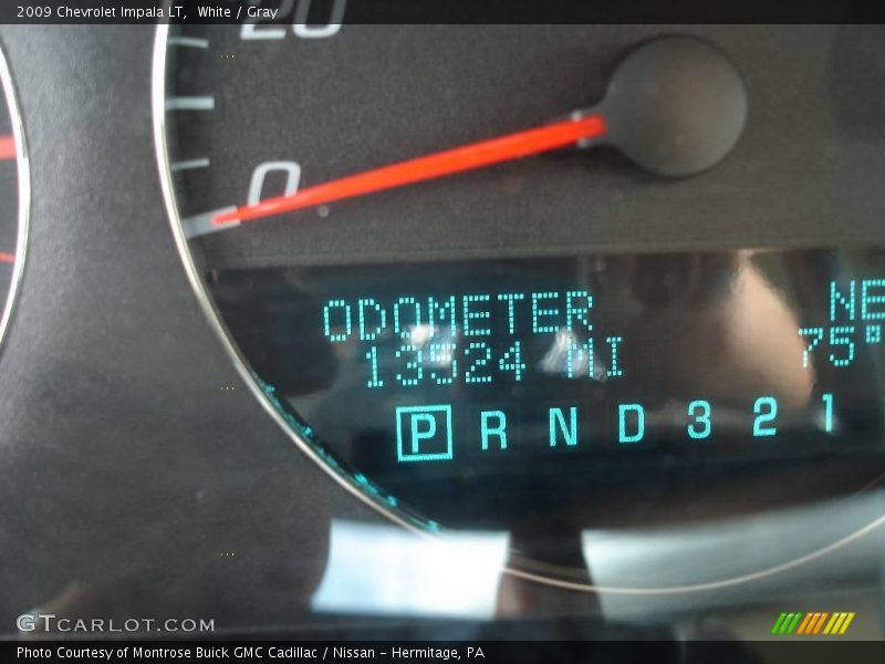 White / Gray 2009 Chevrolet Impala LT