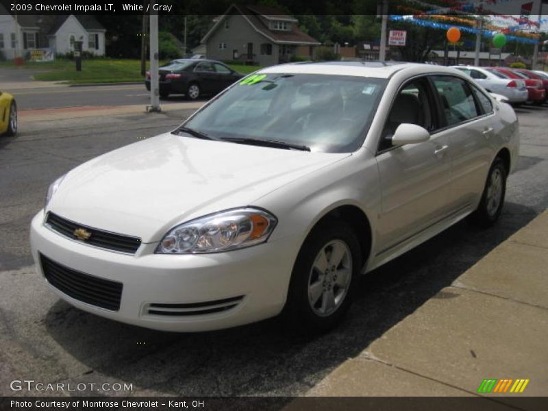 White / Gray 2009 Chevrolet Impala LT