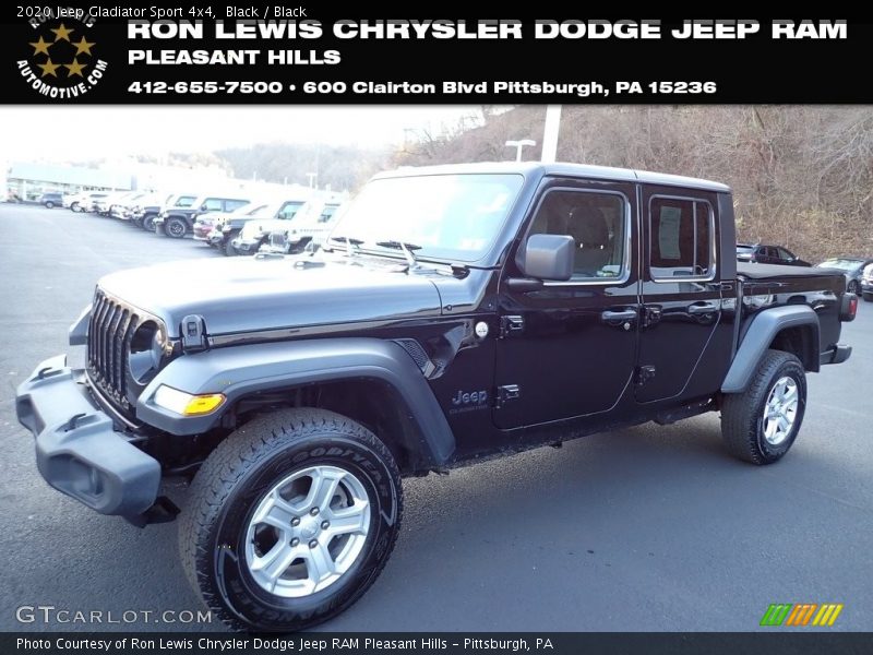 Black / Black 2020 Jeep Gladiator Sport 4x4