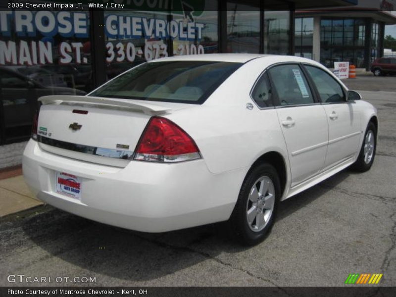 White / Gray 2009 Chevrolet Impala LT