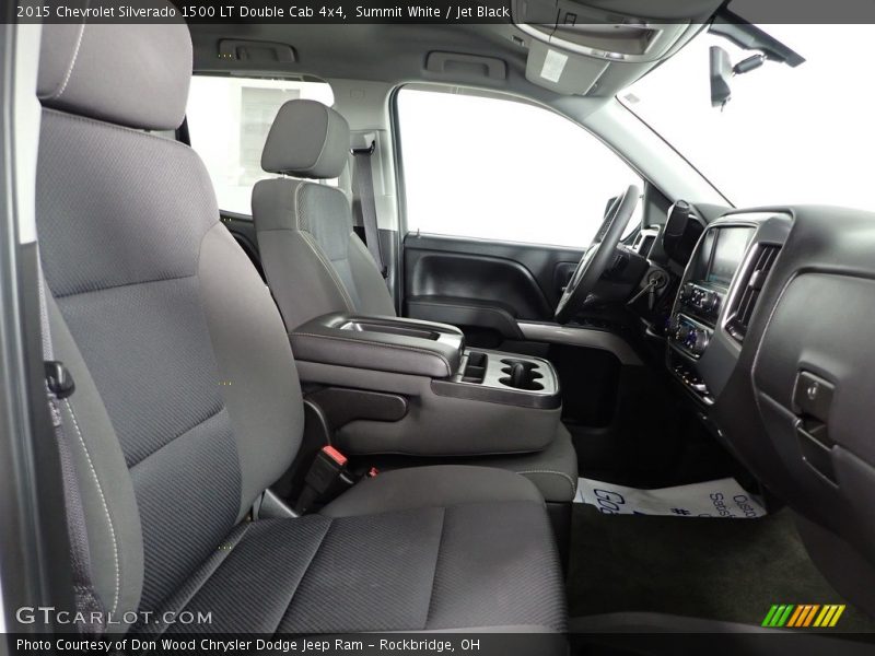 Summit White / Jet Black 2015 Chevrolet Silverado 1500 LT Double Cab 4x4