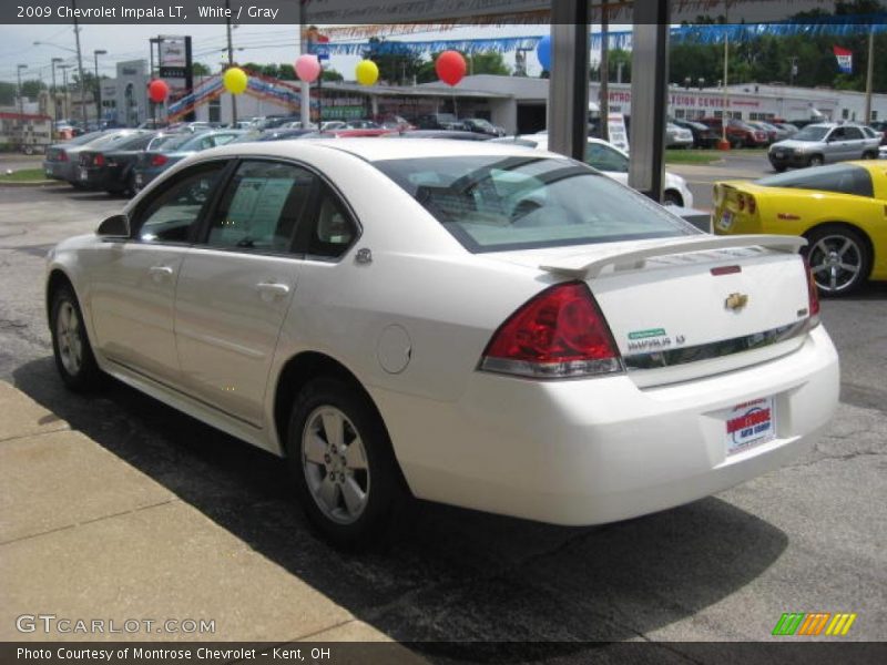 White / Gray 2009 Chevrolet Impala LT