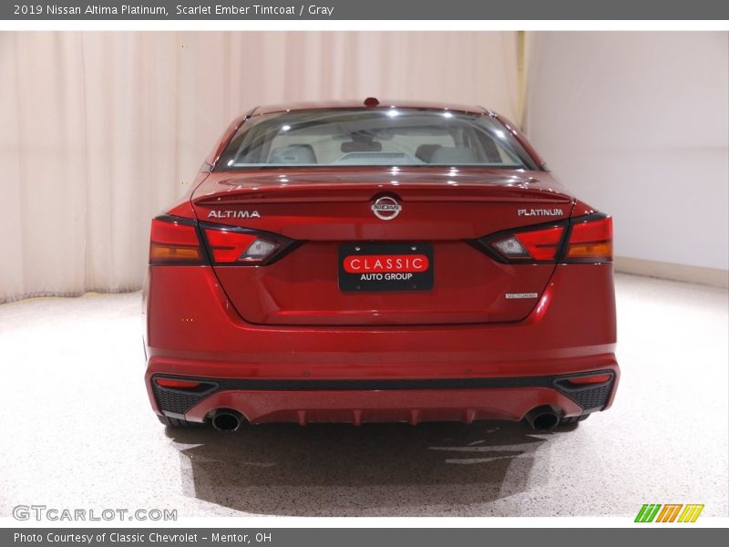 Scarlet Ember Tintcoat / Gray 2019 Nissan Altima Platinum