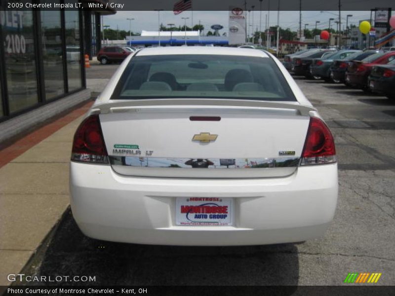 White / Gray 2009 Chevrolet Impala LT