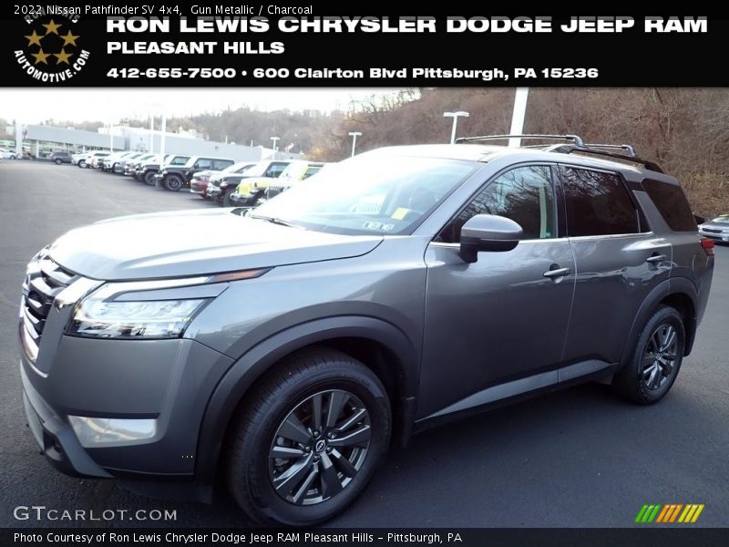 Gun Metallic / Charcoal 2022 Nissan Pathfinder SV 4x4