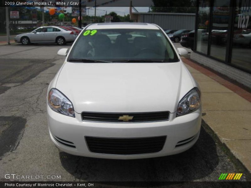 White / Gray 2009 Chevrolet Impala LT