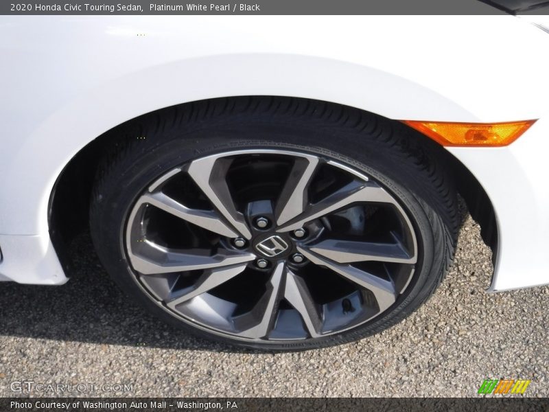 Platinum White Pearl / Black 2020 Honda Civic Touring Sedan