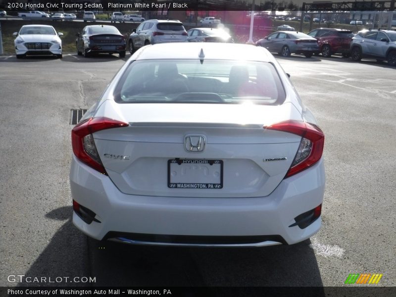 Platinum White Pearl / Black 2020 Honda Civic Touring Sedan