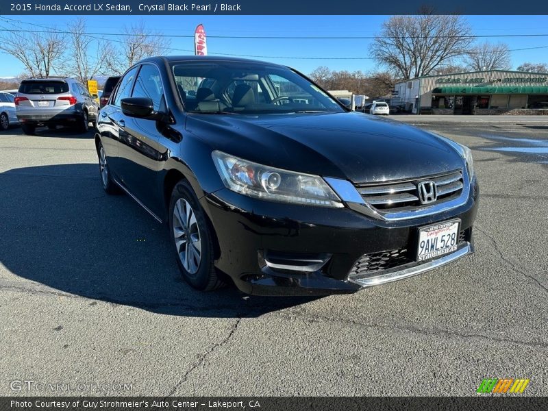 Crystal Black Pearl / Black 2015 Honda Accord LX Sedan
