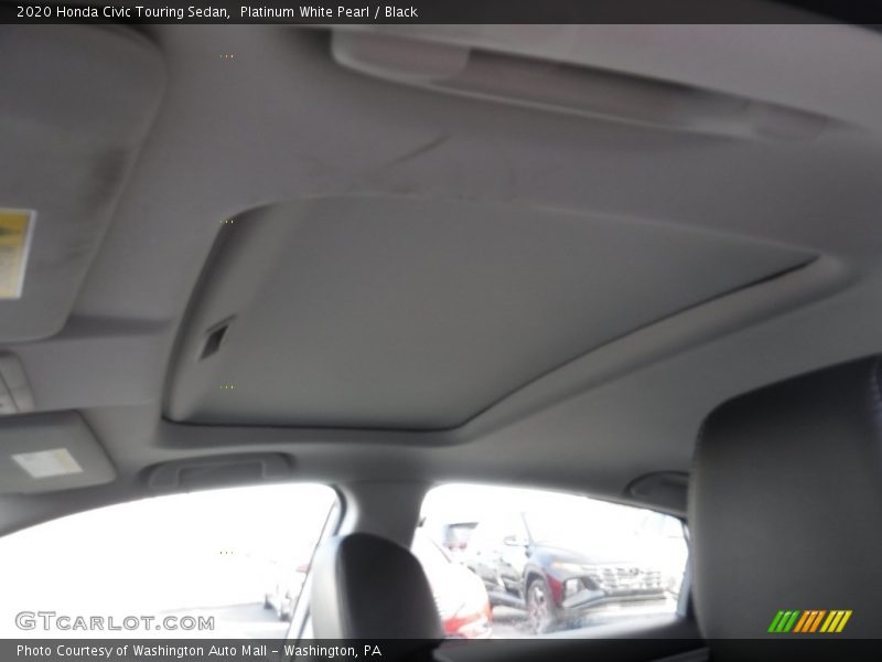 Platinum White Pearl / Black 2020 Honda Civic Touring Sedan