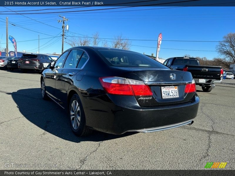 Crystal Black Pearl / Black 2015 Honda Accord LX Sedan