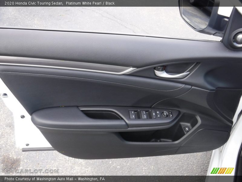 Platinum White Pearl / Black 2020 Honda Civic Touring Sedan