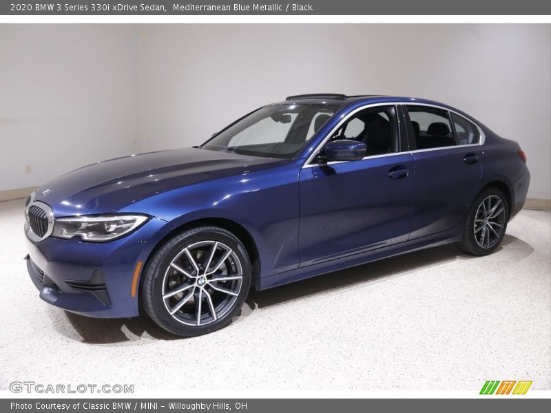 Mediterranean Blue Metallic / Black 2020 BMW 3 Series 330i xDrive Sedan