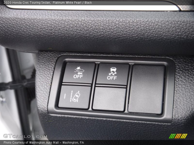 Platinum White Pearl / Black 2020 Honda Civic Touring Sedan
