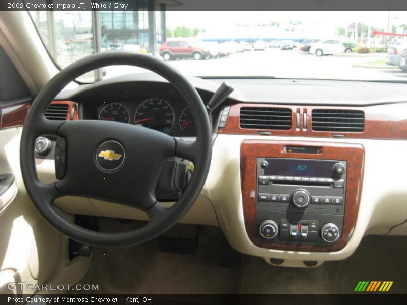 White / Gray 2009 Chevrolet Impala LT