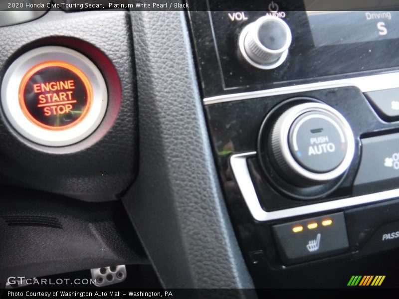 Platinum White Pearl / Black 2020 Honda Civic Touring Sedan