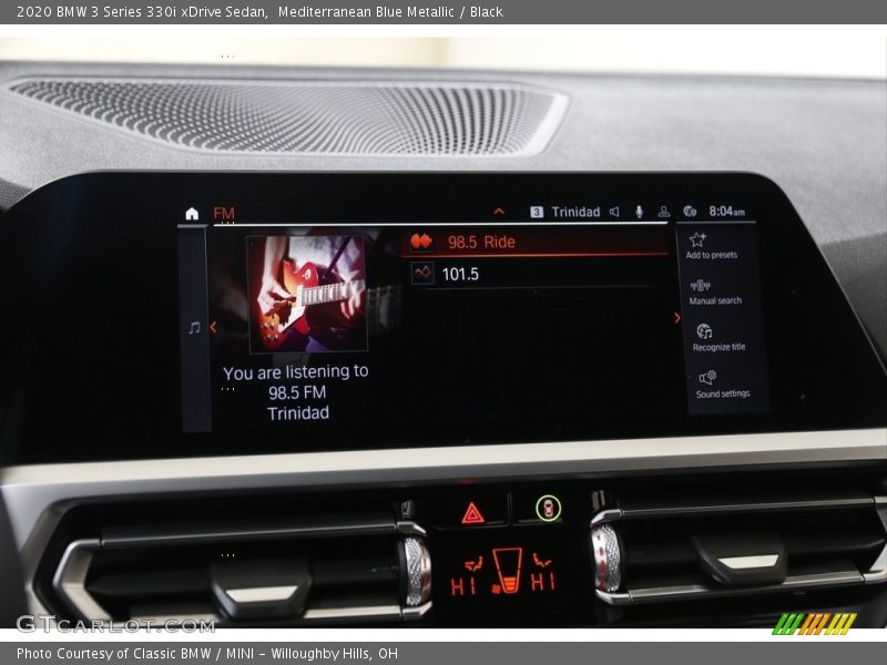 Mediterranean Blue Metallic / Black 2020 BMW 3 Series 330i xDrive Sedan