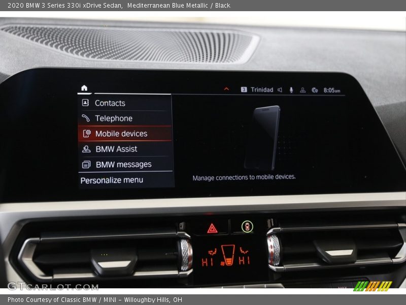 Mediterranean Blue Metallic / Black 2020 BMW 3 Series 330i xDrive Sedan