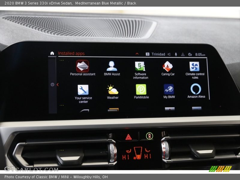 Mediterranean Blue Metallic / Black 2020 BMW 3 Series 330i xDrive Sedan