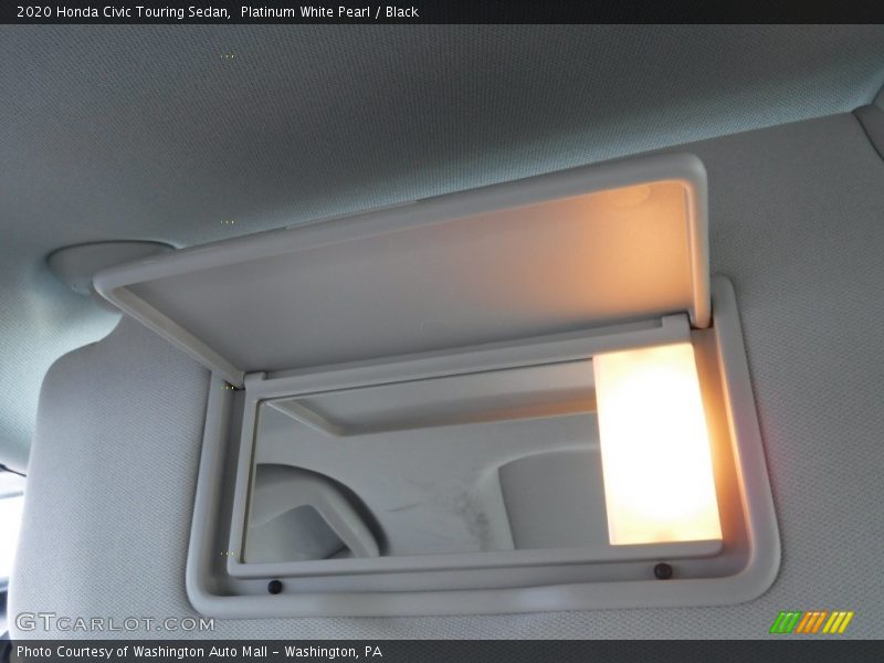 Platinum White Pearl / Black 2020 Honda Civic Touring Sedan
