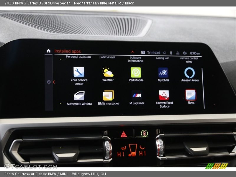 Mediterranean Blue Metallic / Black 2020 BMW 3 Series 330i xDrive Sedan