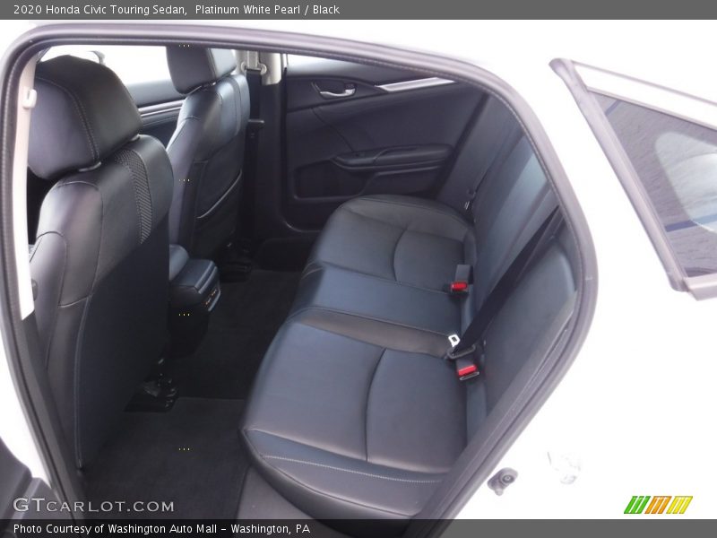 Platinum White Pearl / Black 2020 Honda Civic Touring Sedan