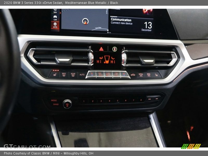 Mediterranean Blue Metallic / Black 2020 BMW 3 Series 330i xDrive Sedan