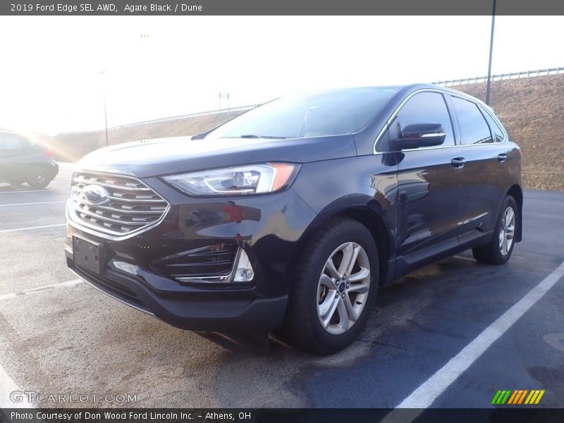 Agate Black / Dune 2019 Ford Edge SEL AWD