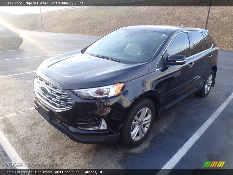Agate Black / Dune 2019 Ford Edge SEL AWD